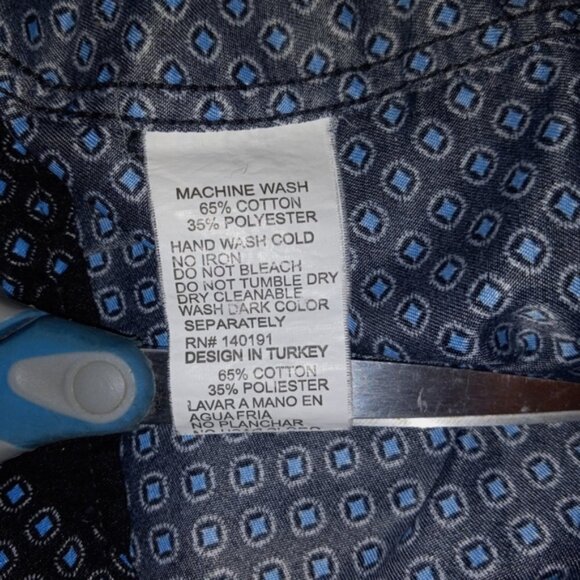 🏖️Men Modern Fit Button Down Long Sleeve Size M - Picture 7 of 7